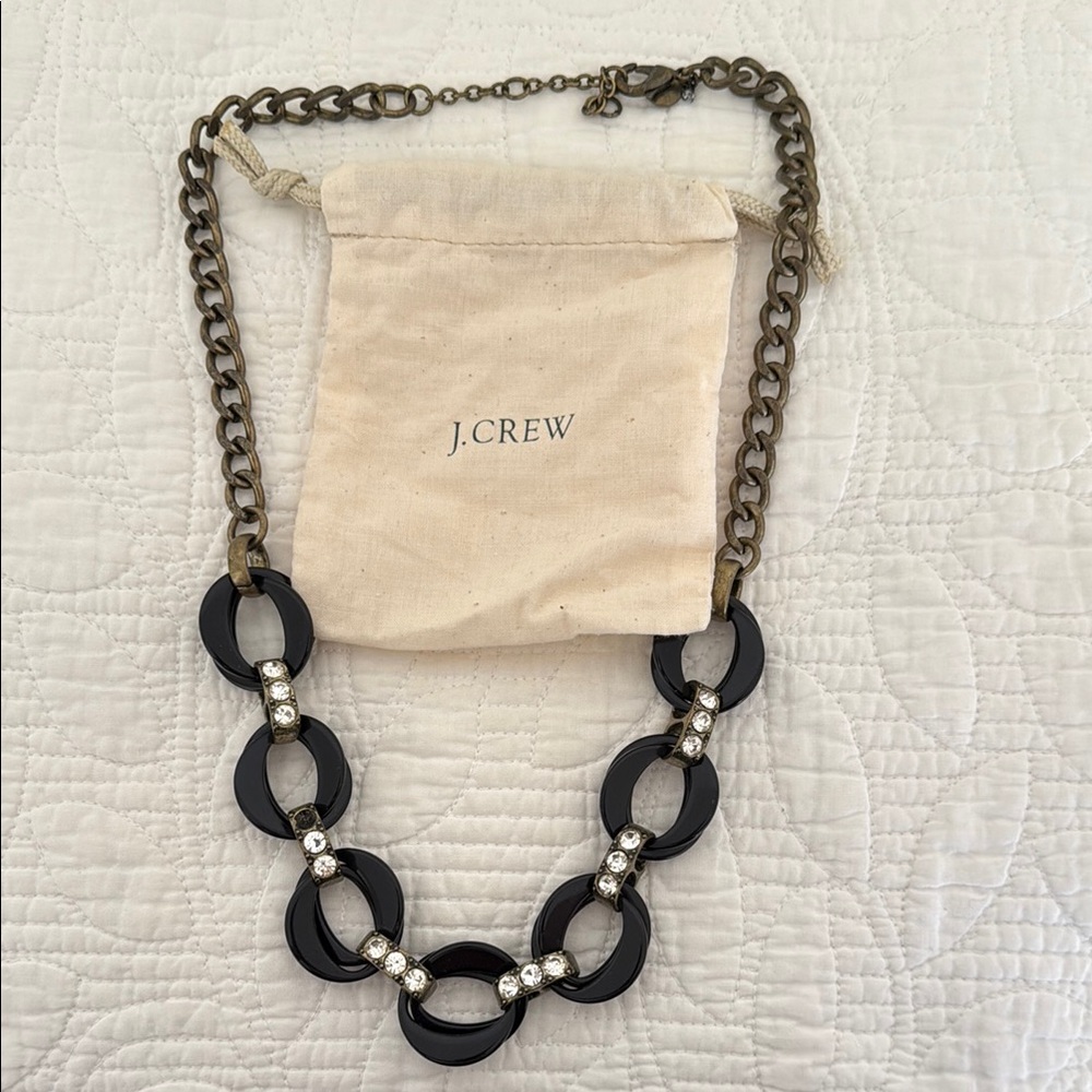 J. Crew Black and Gold Necklace